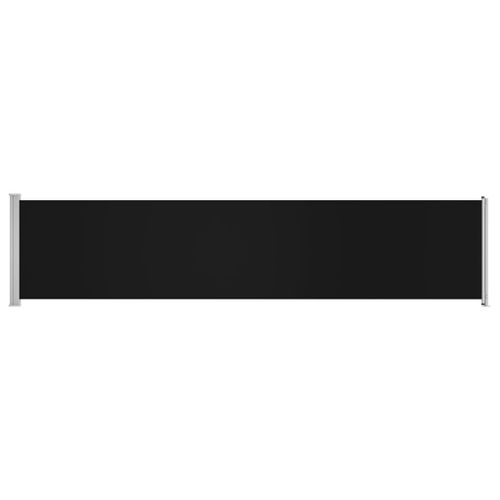 Auvent Latéral Rétractable De Patio 140 X 600 Cm Noir Helloshop26 02_0007269