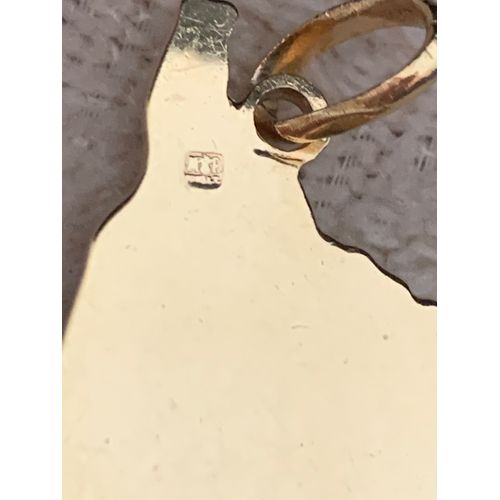Pendentif P/ Or Corse Avec Tête De Maure Poinçon Bijoutier