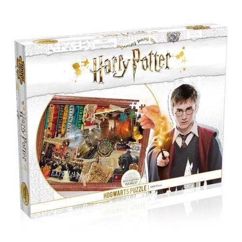 Winning Moves Puzzle Harry Potter Poudlard 1000 Pieces - Pack Blanc