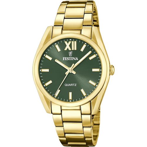 Montre Femme Festina Boyfriend Collection En Acier Jaune