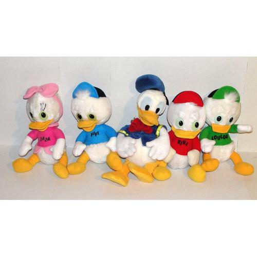 Riri Fifi Loulou Zaza Les Neveux De Picsou Et Donald Doudou Peluche Dans La Bande A Picsou 1988 Mattel Disney Vintage 24cm