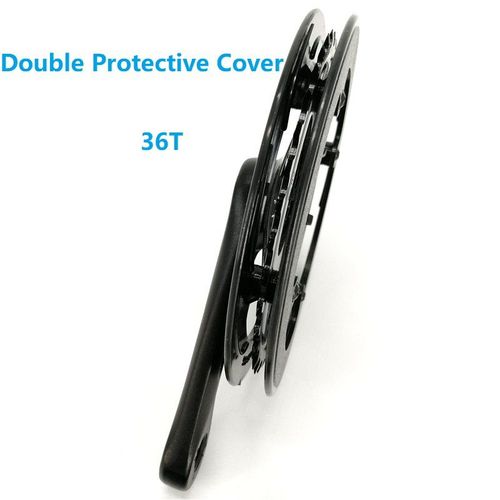 127 Mm 42t Noir - Pédalier De Vélo Pour Enfants, Pédalier En Alliage D'aluminium,Double Couverture De Protection, Partie De Vélo