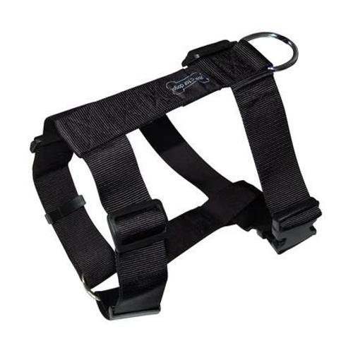 Wouapy - Harnais Pour Chien Basic Line Nylon Noir 4 X 74-117 Cm - Noir