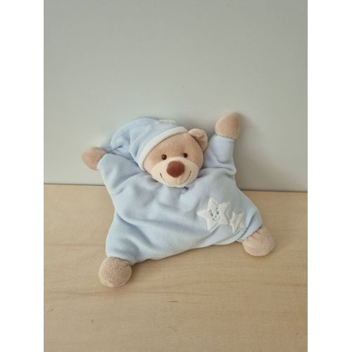 Doudou Ours Bleu Étoiles Bout Chou Monoprix