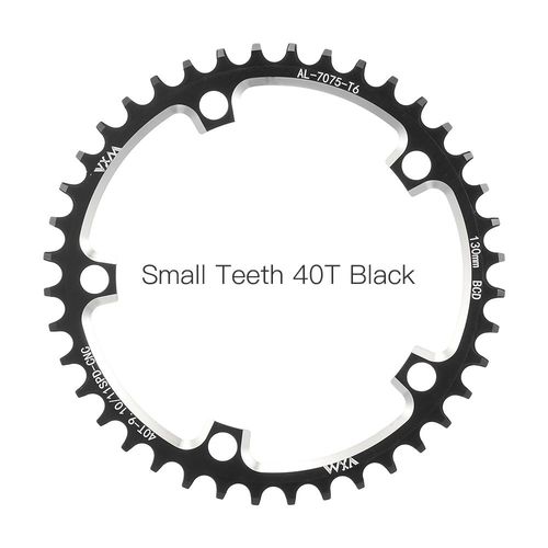 40t Noir Et Vis - Pignon De Vélo À Chaîne Étroite Et Large 130bcd, Pour Voiture De Course Professionnelle, Conçu Pour Shimano