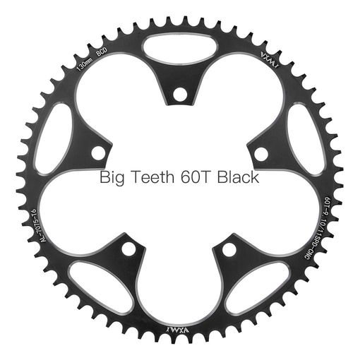 60t Noir Et Vis - Pignon De Vélo À Chaîne Étroite Et Large 130bcd, Pour Voiture De Course Professionnelle, Conçu Pour Shimano