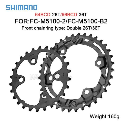 Shimano 26 36t - Pignon De Vélo De Montagne Deore 11s, Pour Shimano Fc M5100/Mt510mtb