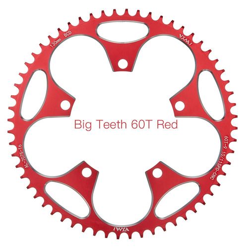 60t Rouge Et Vis - Pignon Large Et Étroit Pour Vélo De Route, 130bcd,Super Résistant, Pour Shimano 5700 6700