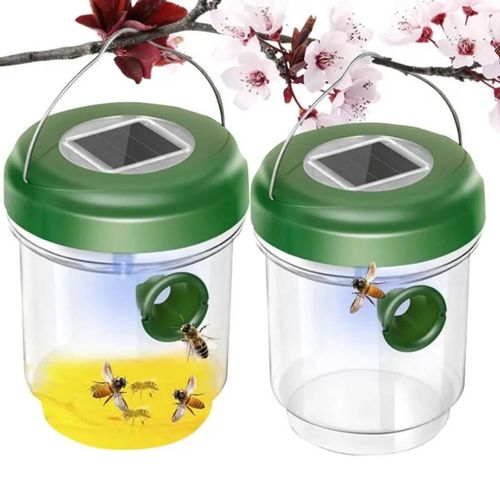 Lot de 2 pieges a mouches insectes moustiques avec deux lumieres led