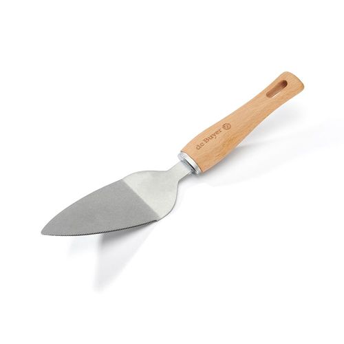 Pelle À Gâteau Bouton Bois En Inox