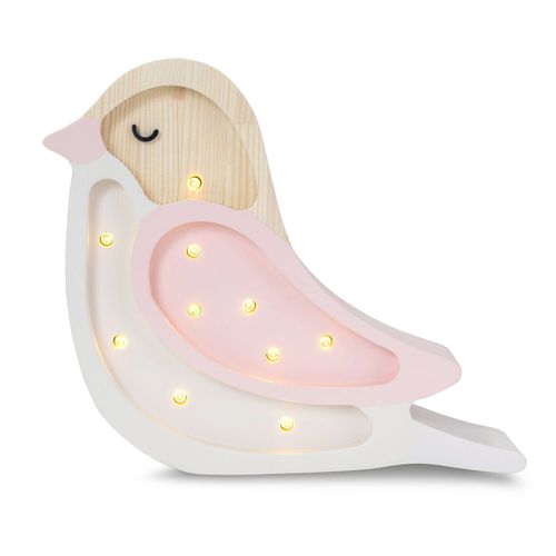 Lampe Veilleuse Oiseau Fraise Crème