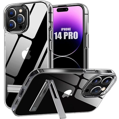 Coque Silicone Transparente Pour Iphone 14 Pro - Protection Avec Support Téléphone - E.F.Connection
