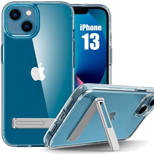 Coque Silicone Pour Iphone 13 - Protection Transparent Avec Support - E.F.Connection