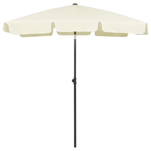 Vidaxl Parasol De Plage Jaune Sable 180x120 Cm
