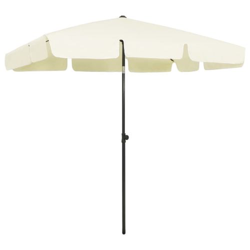 Vidaxl Parasol De Plage Jaune Sable 200x125 Cm