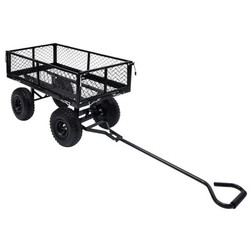 vidaXL Chariot à main de jardin Noir 250 kg