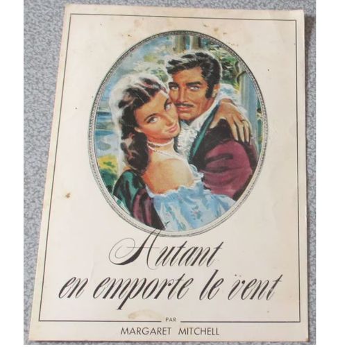 Carte Postale De Présentation Du Roman Autant En Emporte Le Vent Par Margaret Michell À Lire Dans Modes De Paris- Imprimeur C.D.D. Maisons-Alfort-Document Ancien Non Daté-11x15cm