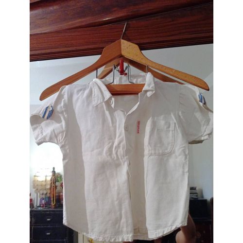 Chemise Blanche 4 Ans Vintage Années 90 Tom Pouce.