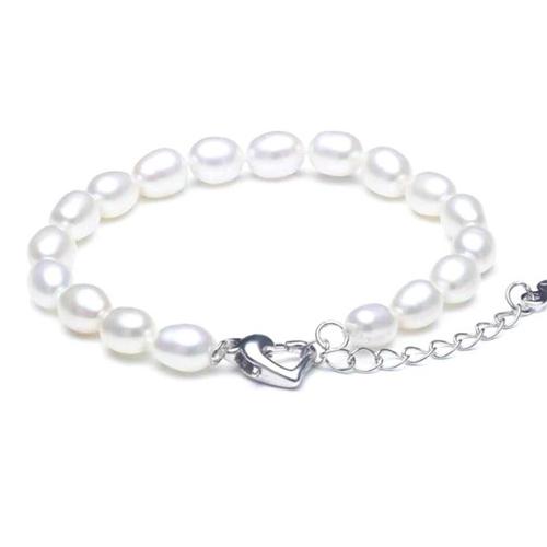 Bracelet Perles Naturelles Blanches,Eau Douce,Culture,Idée Cadeau Femme,Mode,Certificat Authenticité