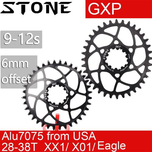 30t - Ovale Rouge - Stone Plateau De Vélo À Montage Direct Décalé De 6mm, Pour S233 Gxp Eagle X9 X0 Xx1 X01 Rond Et Nar