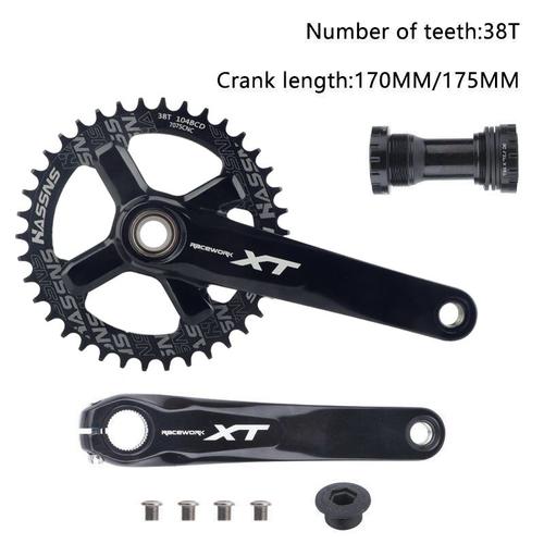 170mm - Un Ensemble De 38t - Support De Pédalier Xt Pour Vtt, Bras De Pédalier Hollowtech Intégrés