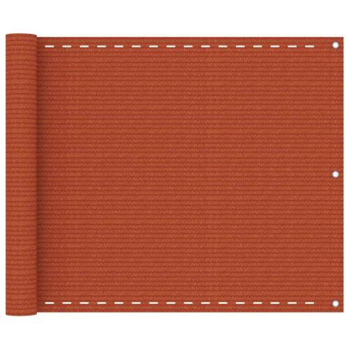 Vidaxl Écran De Balcon Orange 75x400 Cm Pehd