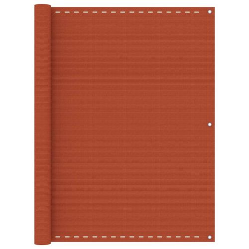 Vidaxl Écran De Balcon Orange 120x500 Cm Pehd