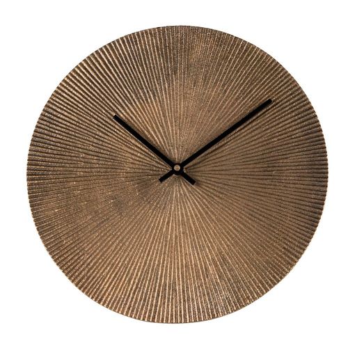 Horloge à poser Soleil or 25 cm en métal