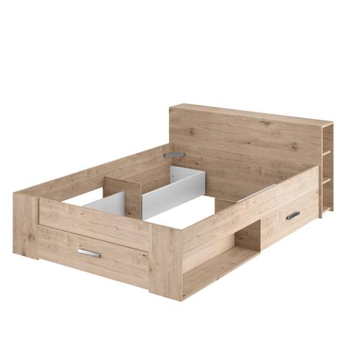 Le Roi Du Matelas - Lit Pocket - 140x190 Cm - Cadre En Mdf - Hauteur 75 Cm