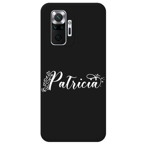 Coque Noire Redmi Note 10 Pro Avec Votre Prenom 7 Fleur Et Coeur