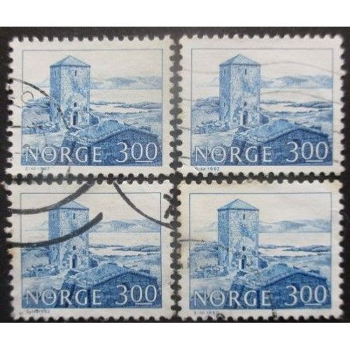 Norvege N°815 X 4 Oblitéré