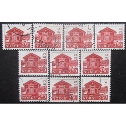 Norvege N°832 X 10 Oblitéré