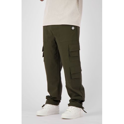 Black Bananas Monogram Tech Pantalon Cargo Vert Mousse