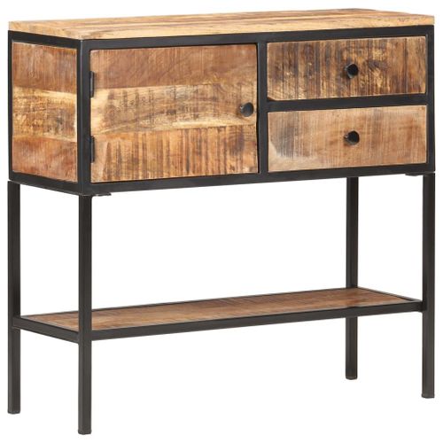 Vidaxl Buffet 85x30x80 Cm Bois De Manguier Brut