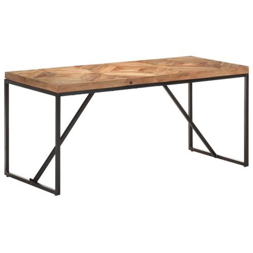 Vidaxl Table À Dîner 160x70x76 Cm Bois Massif D'acacia Et De Manguier
