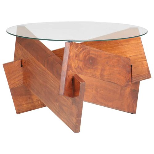 Table Basse 60 Cm Bois Solide D'acacia - Vidaxl
