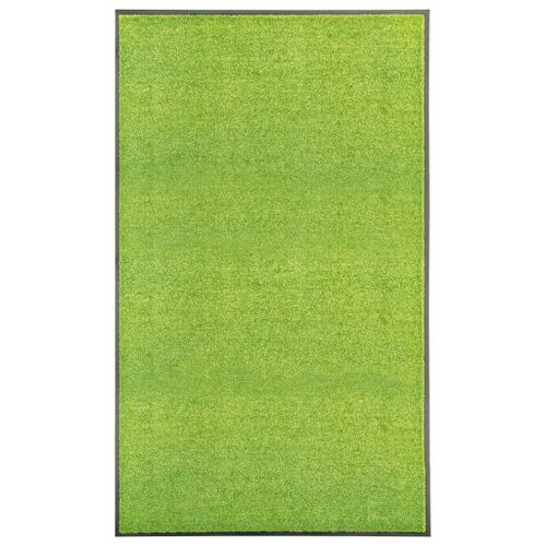 Vidaxl Paillasson Lavable Vert 90x150 Cm
