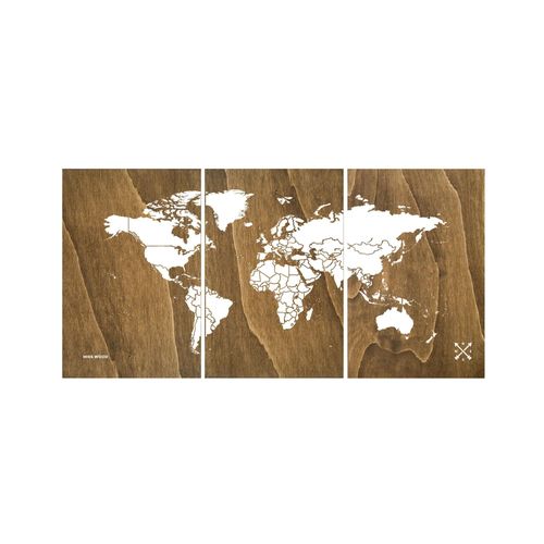 Carte en bois - Woody Map Wooden Edition / 180 x 90 cm