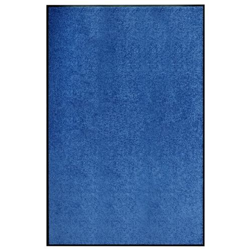 Vidaxl Paillasson Lavable Bleu 120x180 Cm