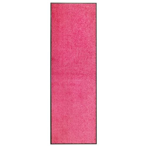 Vidaxl Paillasson Lavable Rose 60x180 Cm