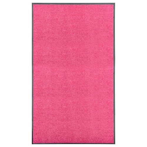 Vidaxl Paillasson Lavable Rose 90x150 Cm