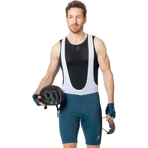 Odlo Cuissard Court À Bretelles Essentials Pour Homme, L, Blanc - L