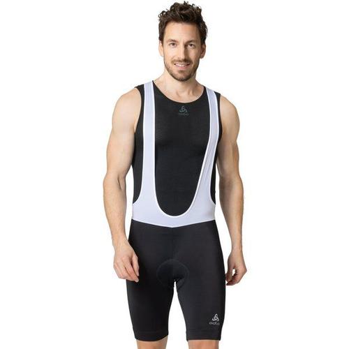 Odlo Cuissard Court À Bretelles Essentials Pour Homme, S, Blanc - S