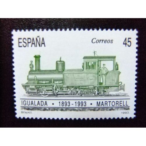 110 Espagne 1993 / Cent. Du Chemin De Fer Igualada Martorell / Edifil 3265 ** Yvert 2857 Mnh