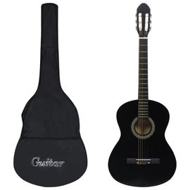 Vidaxl Guitare Classique Avec Sac Pour Débutants Noir 4/4 39"-Syma