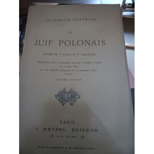 Erckmann-Chatrian Le Juif Polonais