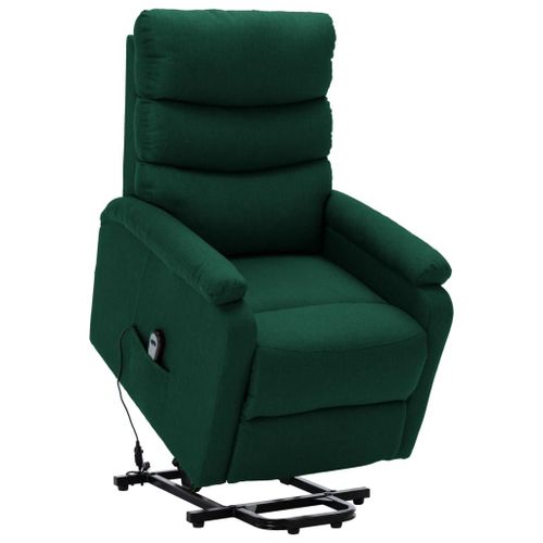 Fauteuil Inclinable Vert Foncé Tissu - Vidaxl
