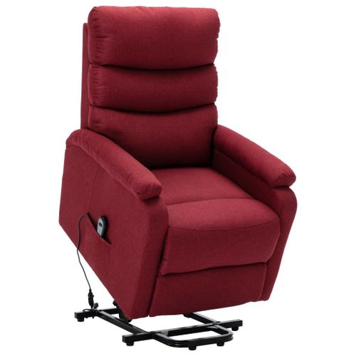 Fauteuil Inclinable Rouge Bordeaux Tissu - Vidaxl