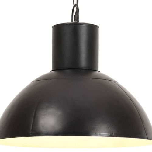 Vidaxl Lampe Suspendue 25 W Noir Rond 48 Cm E27