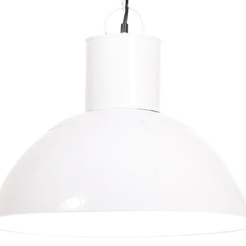 Vidaxl Lampe Suspendue 25 W Blanc Rond 48 Cm E27